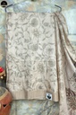 Green Bapta Silk Saree with Beautiful Sculpture Design in Pallu, Beautiful Printed Body with Unstitched Blouse Piece-0