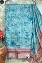 Green Bapta Silk Saree with Beautiful Sculpture Design in Pallu, Beautiful Printed Body with Unstitched Blouse Piece-0