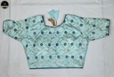 Ready To Wear Fancy Silk Saree, Blue Colour Body with Designed Blouse Attached for Occassional Wear-1