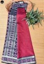 Maroon Kotki Silk Saree, Black Border with Golden Thread Design, All Over Buta Work  for Women-1
