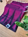 Purple Pure  Ikat Cotton , All Over Kotki Weave with Unstitched Blouse, Ready To Wear Saree for Women-1