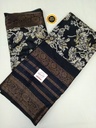 Digital Print Dola Silk Black & White with light yellowish shed for Women-0