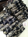 Digital Print Dola Silk Black & White with light yellowish shed for Women-2