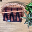 Brown Pure  Ikat Cotton , All Over Kotki Weave with Unstitched Blouse, Ready To Wear Saree for Women