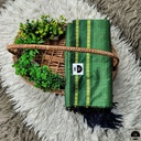 Cotton Blend Green Gadwal Saree with All-Over Checked Design - Perfect for All Seasons